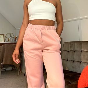 Pink sweatpants